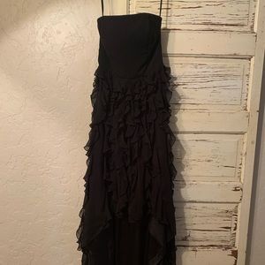 White House Black Market Strapless high low dress